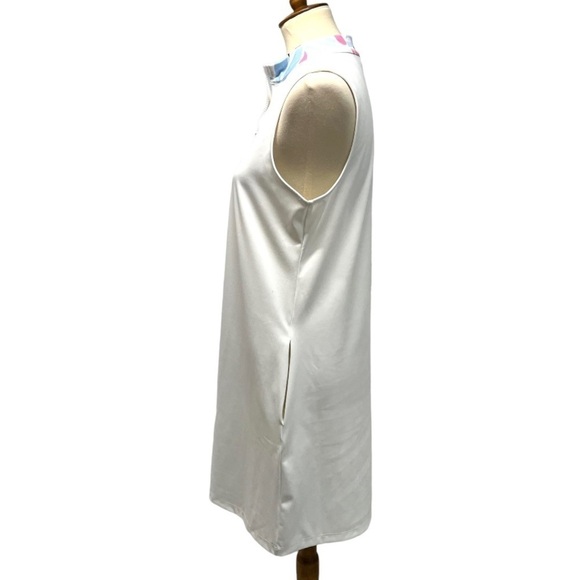 Tommy Bahama Golf White Quarter Zip Printed Stand Collar Casual Dress Large - Picture 5 of 10